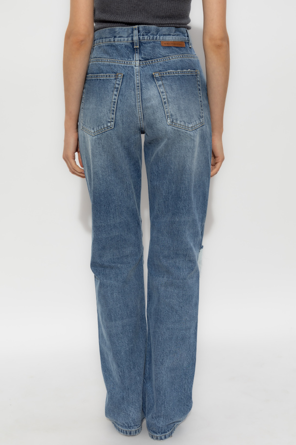 【STELLA MCCARTNEY】ヴィンテージ ウォッシュ ジーンズ Women Denim blue Vintage Wash Straight-Leg Denim Jeans